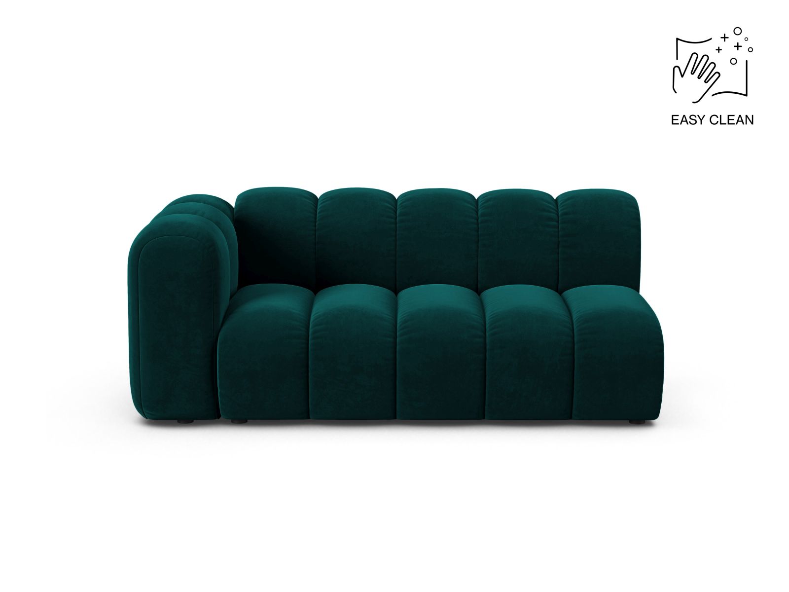 Lupine Modular Sofa, 3 Seats, 175x95 cm — Deep Petrol / Left