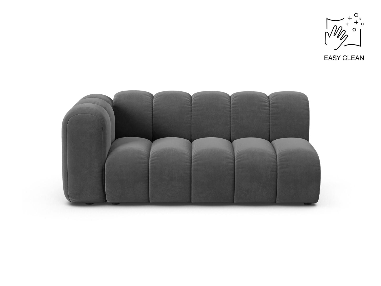 Lupine Modular Sofa, 3 Seats, 175x95 cm — Grey / Left