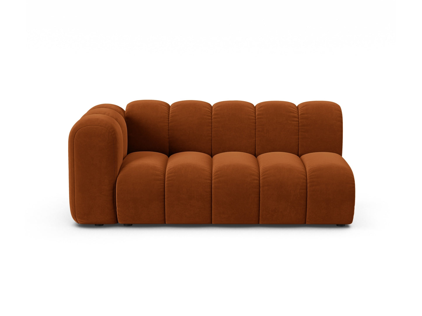 Sofamodul Samt Beige Lupine — Terracotta