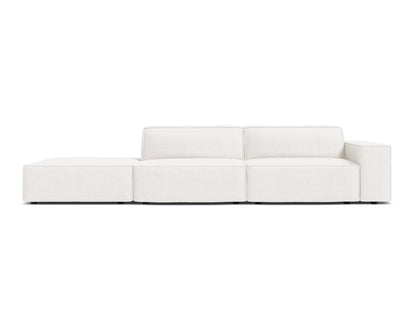 Jodie Modular Open Sofa, 3 Seats, 262x99 cm — White / Left