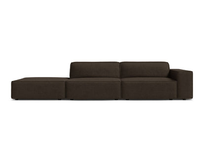 Jodie Modular Open Sofa, 3 Seats, 262x99 cm — Brown / Left