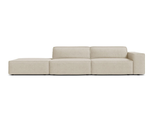 Jodie Modular Open Sofa, 3 Seats, 262x99 cm — Beige / Left