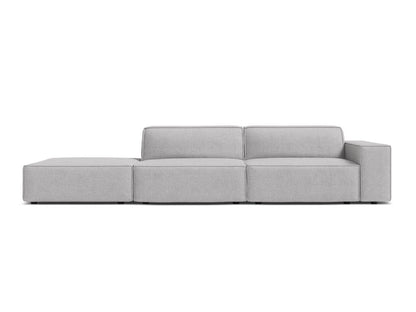 Jodie Modular Open Sofa, 3 Seats, 262x99 cm — Light Grey / Left
