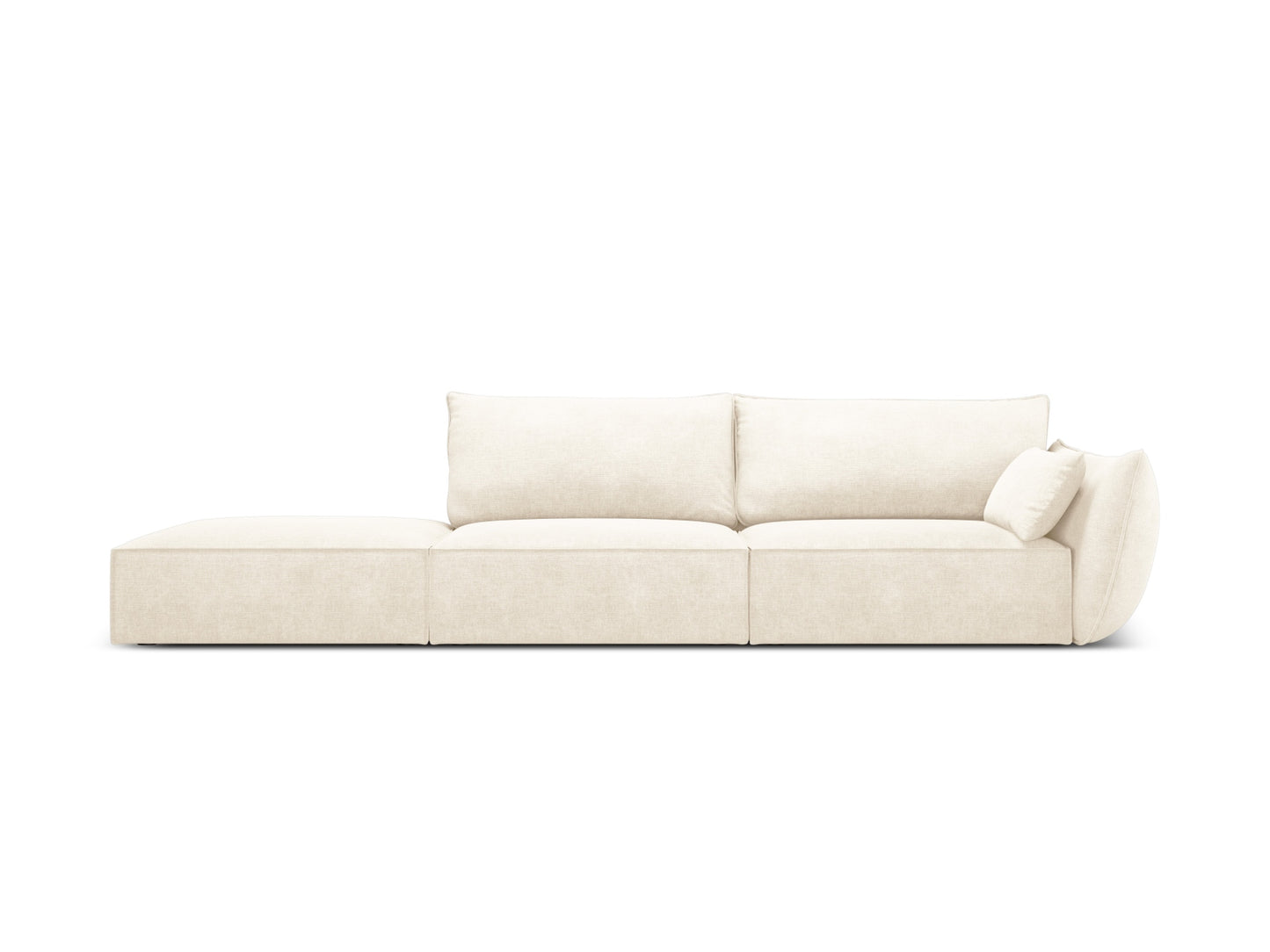 Kaelle Sofa, 4 Seats, 264x110 cm — Light Beige / Left