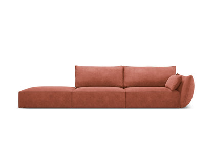Kaelle Sofa, 4 Seats, 264x110 cm — Terracotta / Left