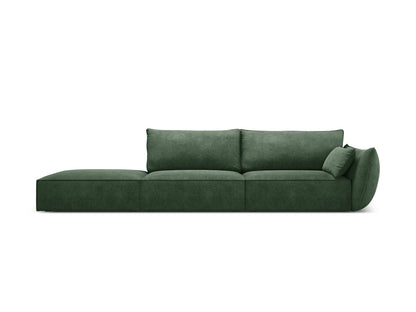 Kaelle Sofa, 4 Seats, 264x110 cm — Bottle Green / Left