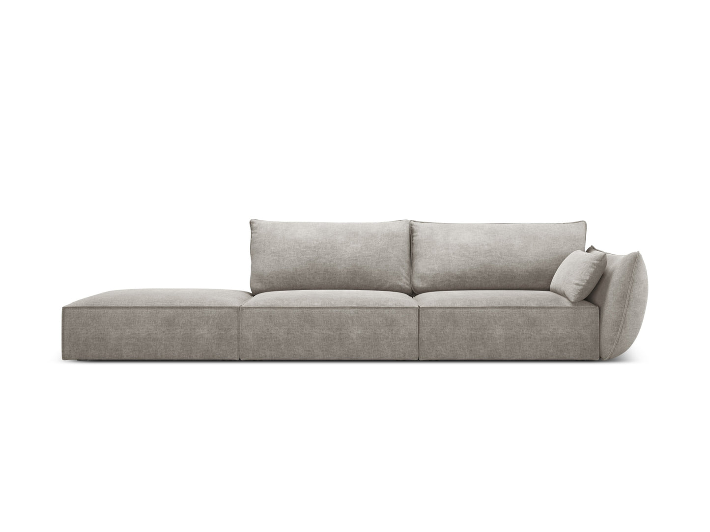 Kaelle Sofa, 4 Seats, 264x110 cm — Light Grey / Left
