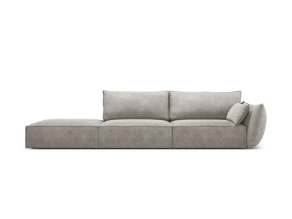 Kaelle Sofa, 4 Seats, 264x110 cm — Light Grey / Left