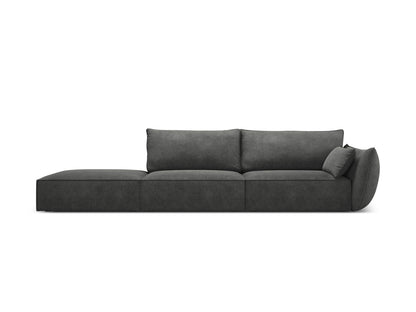 Kaelle Sofa, 4 Seats, 264x110 cm — Dark Grey / Left