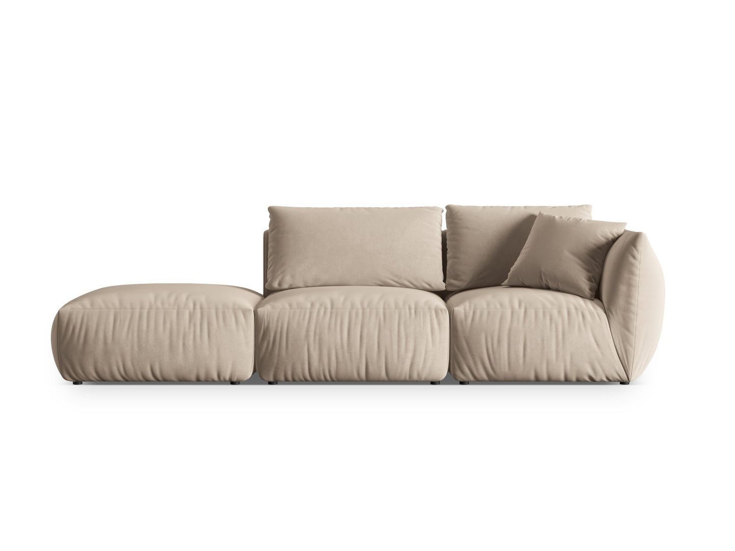 Chris Modular Sofa, 3 Seats, 315x100 cm — Light Beige / Left