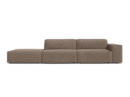 Jodie Modular Sofa, 3 Seats, 262x99 cm — Cappuccino / Left