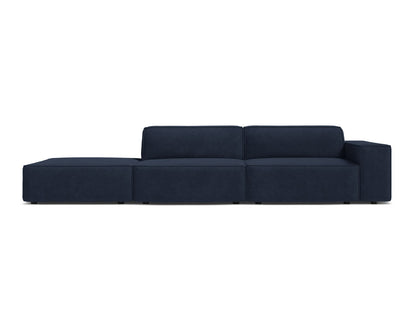 Jodie Modular Sofa, 3 Seats, 262x99 cm — Navy Blue / Left