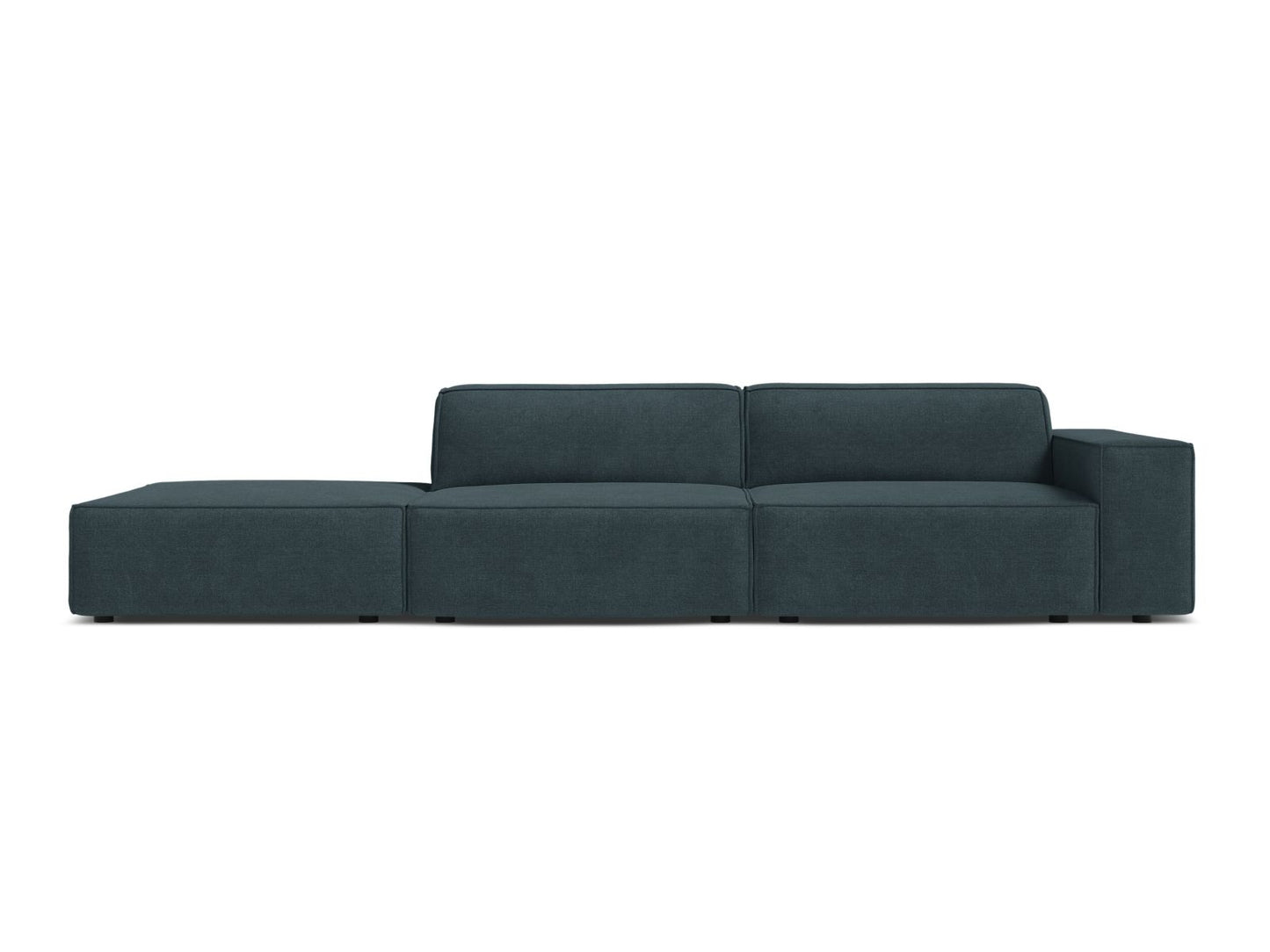 Jodie Modular Sofa, 3 Seats, 262x99 cm — Deep Petrol / Left
