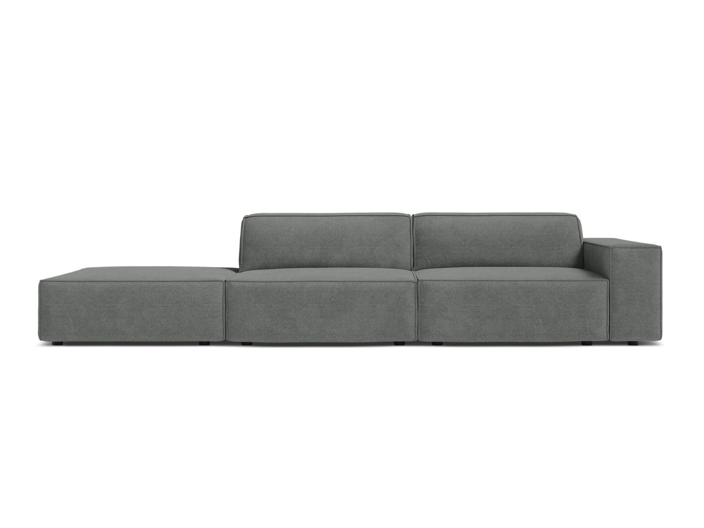Jodie Modular Sofa, 3 Seats, 262x99 cm — Grey / Left