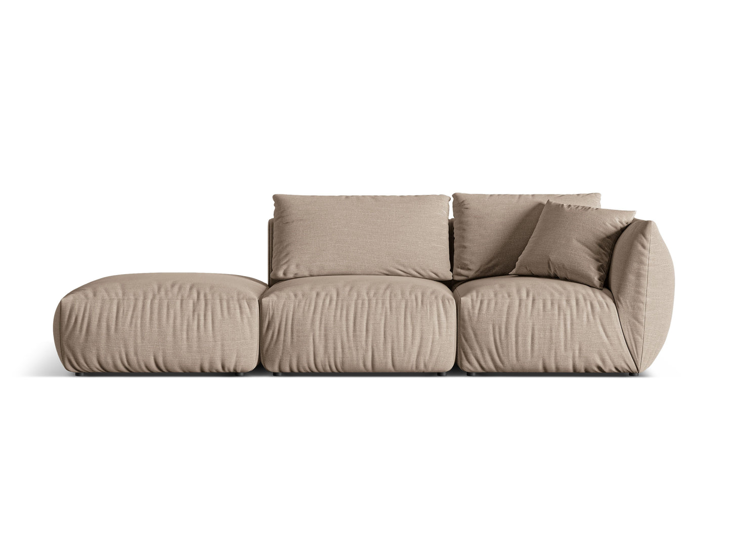Chris Modular Sofa, 3 Seats, 315x100 cm — Sand / Left