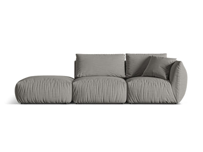 Chris Modular Sofa, 3 Seats, 315x100 cm — Warm grey / Left