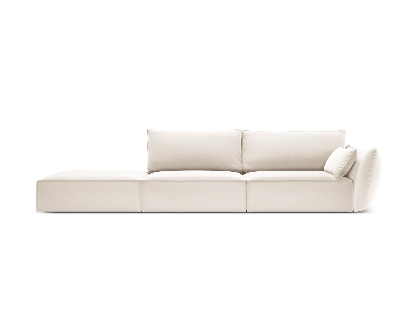 Kaelle Sofa, 4 Seats, 264x110 cm — Light Beige / Left