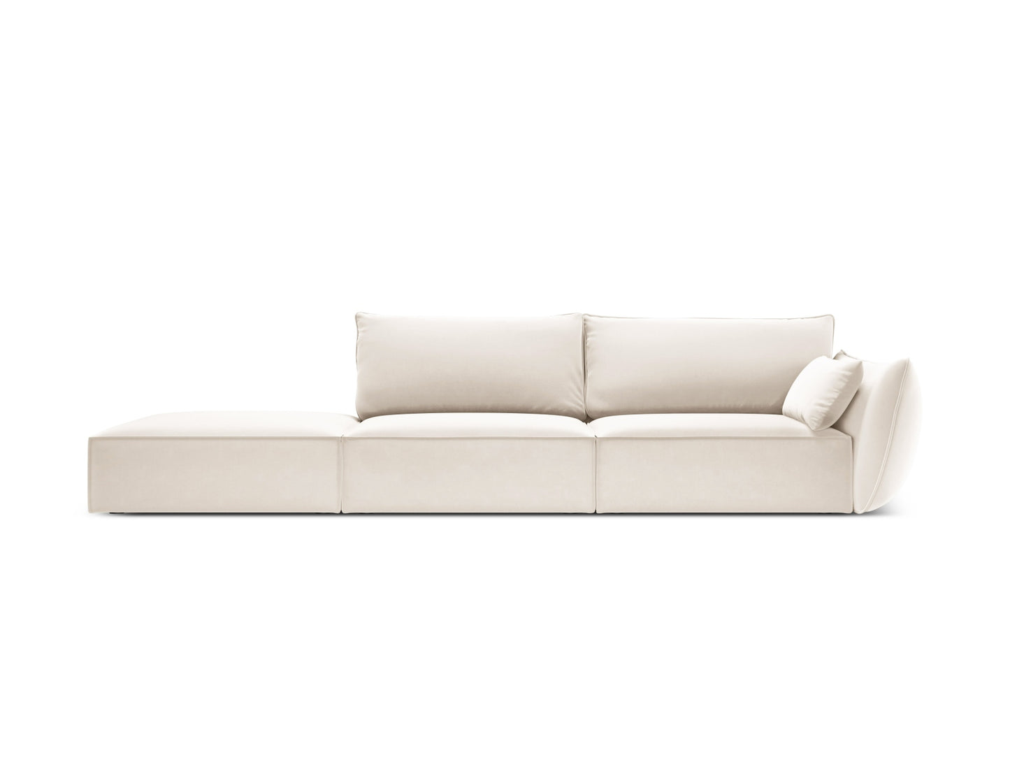 Kaelle Sofa, 4 Seats, 264x110 cm — Light Beige / Left