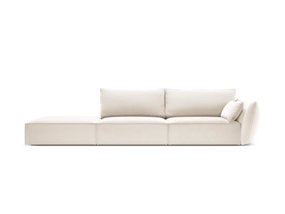 Kaelle Sofa, 4 Seats, 264x110 cm — Light Beige / Left
