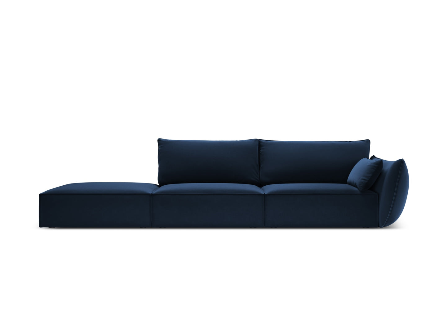 Kaelle Sofa, 4 Seats, 264x110 cm — Royal Blue / Left