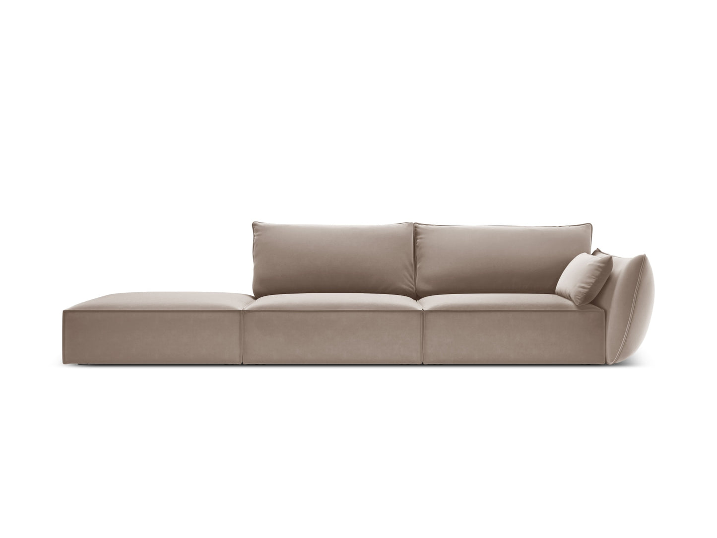 Kaelle Sofa, 4 Seats, 264x110 cm — Cappuccino / Left