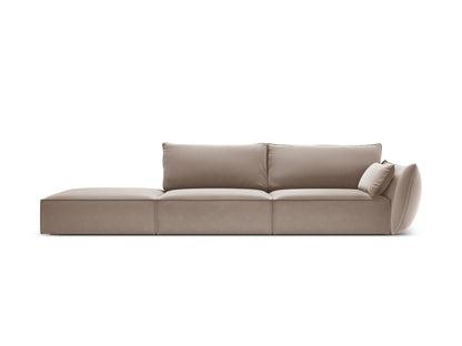 Kaelle Sofa, 4 Seats, 264x110 cm — Cappuccino / Left