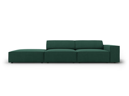 Jodie Modular Open Sofa, 3 Seats, 262x99 cm — Green / Left