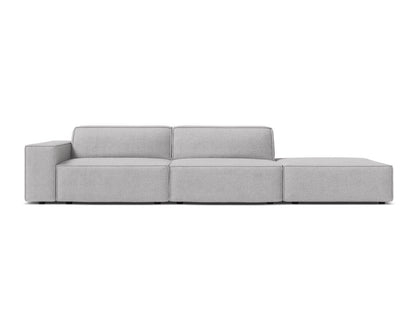 Jodie Modular Open Sofa, 3 Seats, 262x99 cm — Light Grey / Right