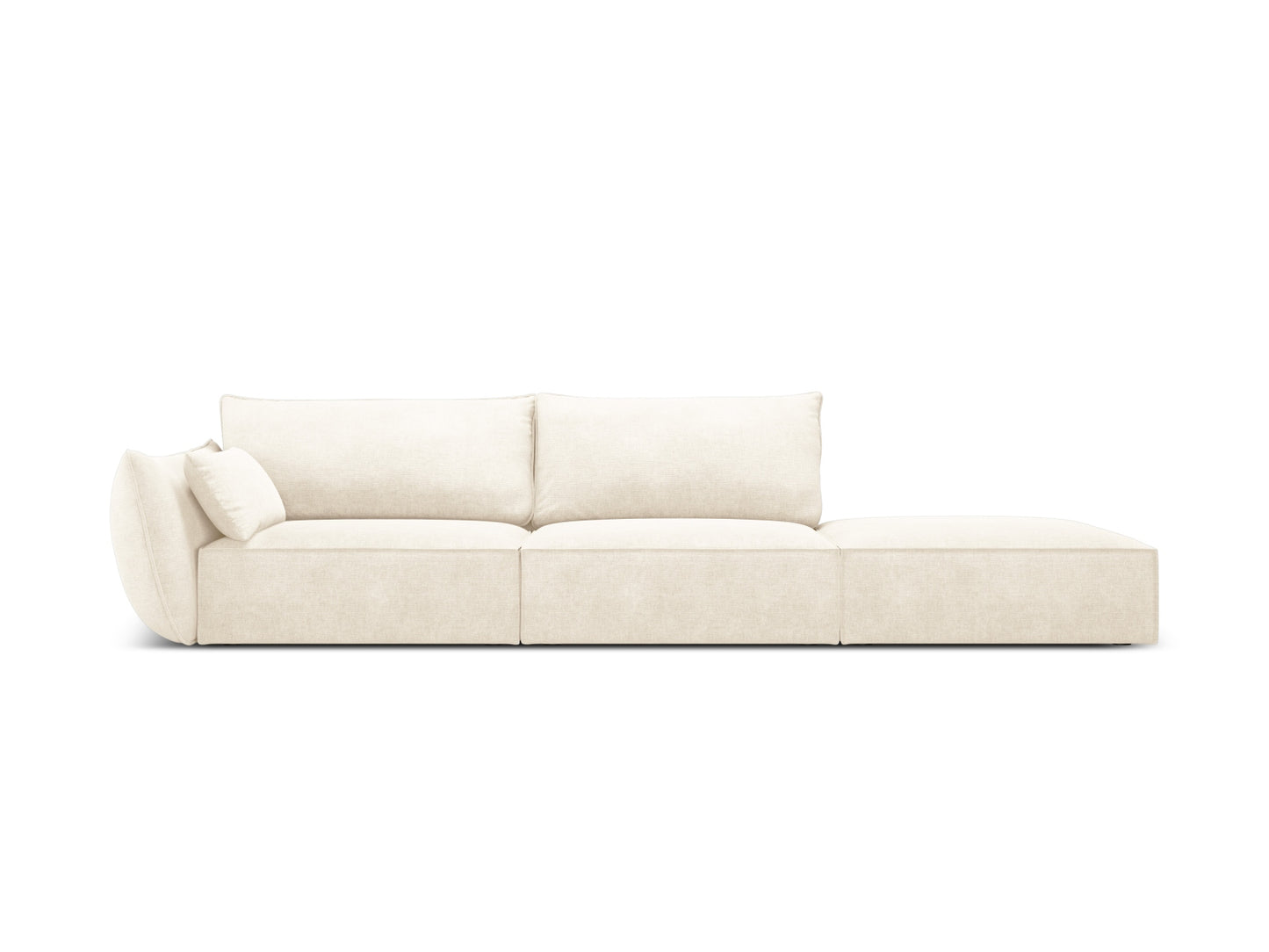 Kaelle Sofa, 4 Seats, 264x110 cm — Light Beige / Right