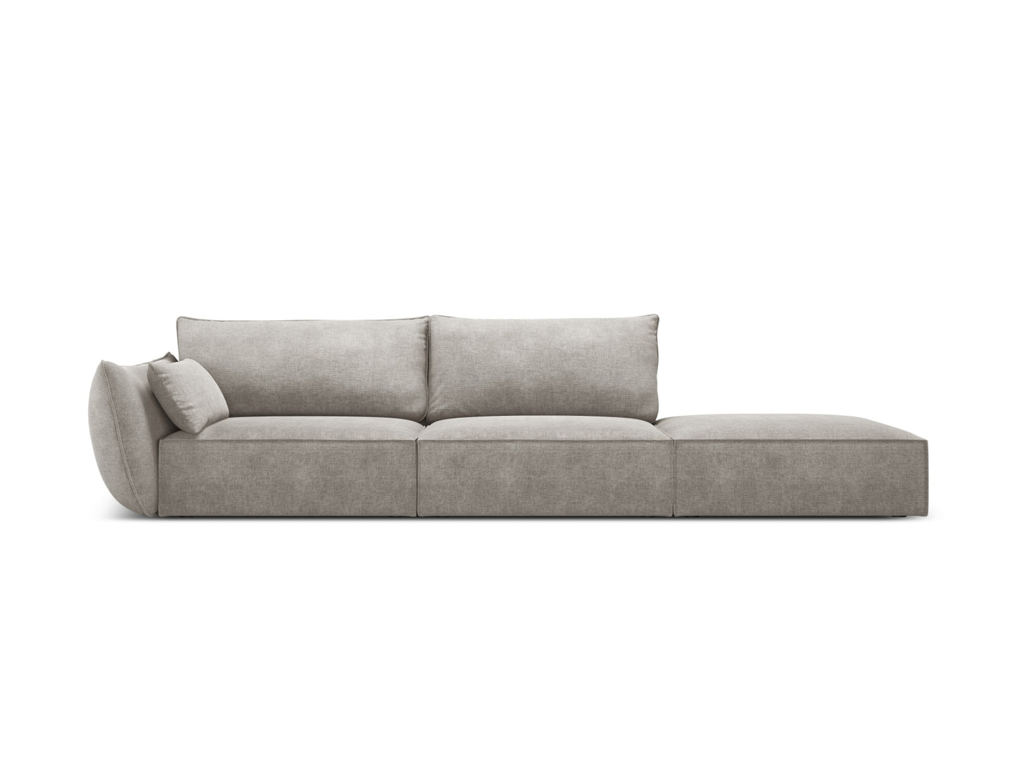 Kaelle Sofa, 4 Seats, 264x110 cm — Light Grey / Right