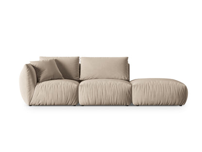Chris Modular Sofa, 3 Seats, 315x100 cm — Light Beige / Right