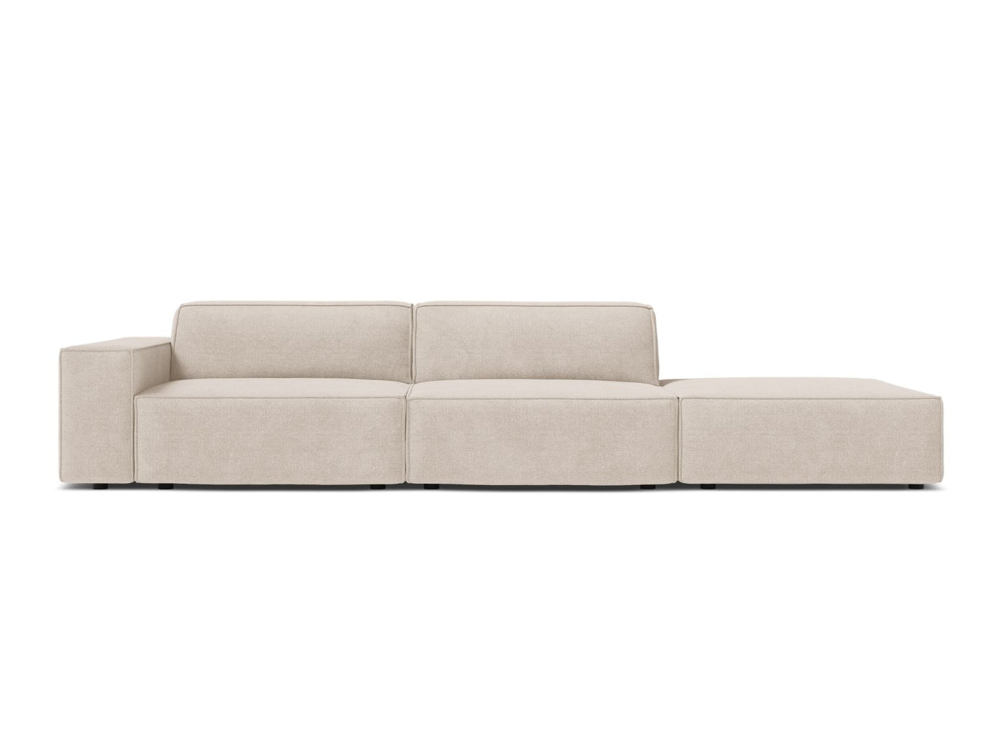 Jodie Modular Sofa, 3 Seats, 262x99 cm — Beige / Right