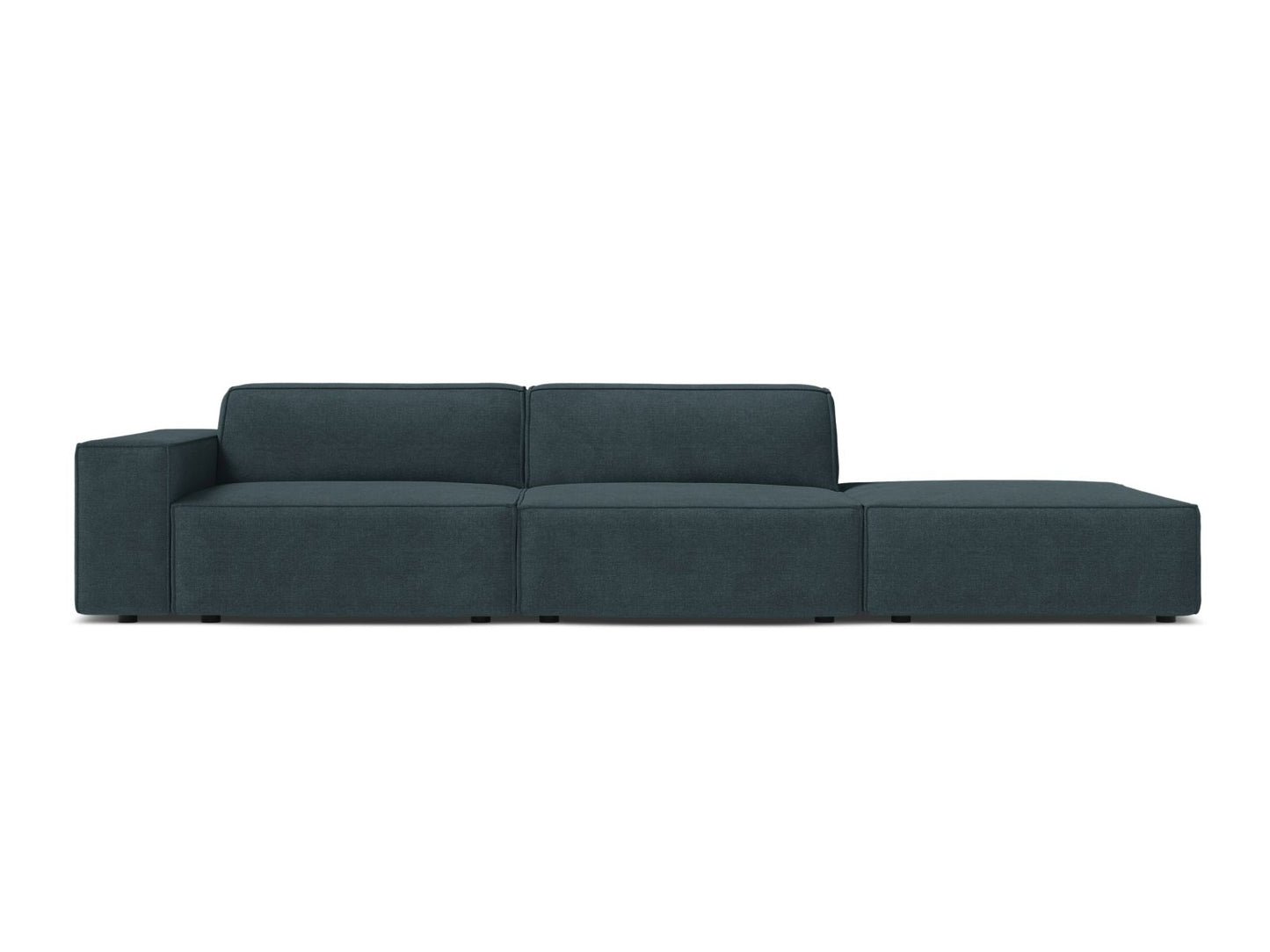 Jodie Modular Sofa, 3 Seats, 262x99 cm — Deep Petrol / Right