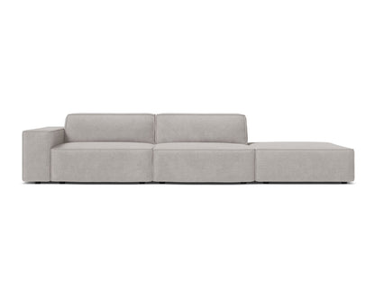 Jodie Modular Sofa, 3 Seats, 262x99 cm — Light Grey / Right