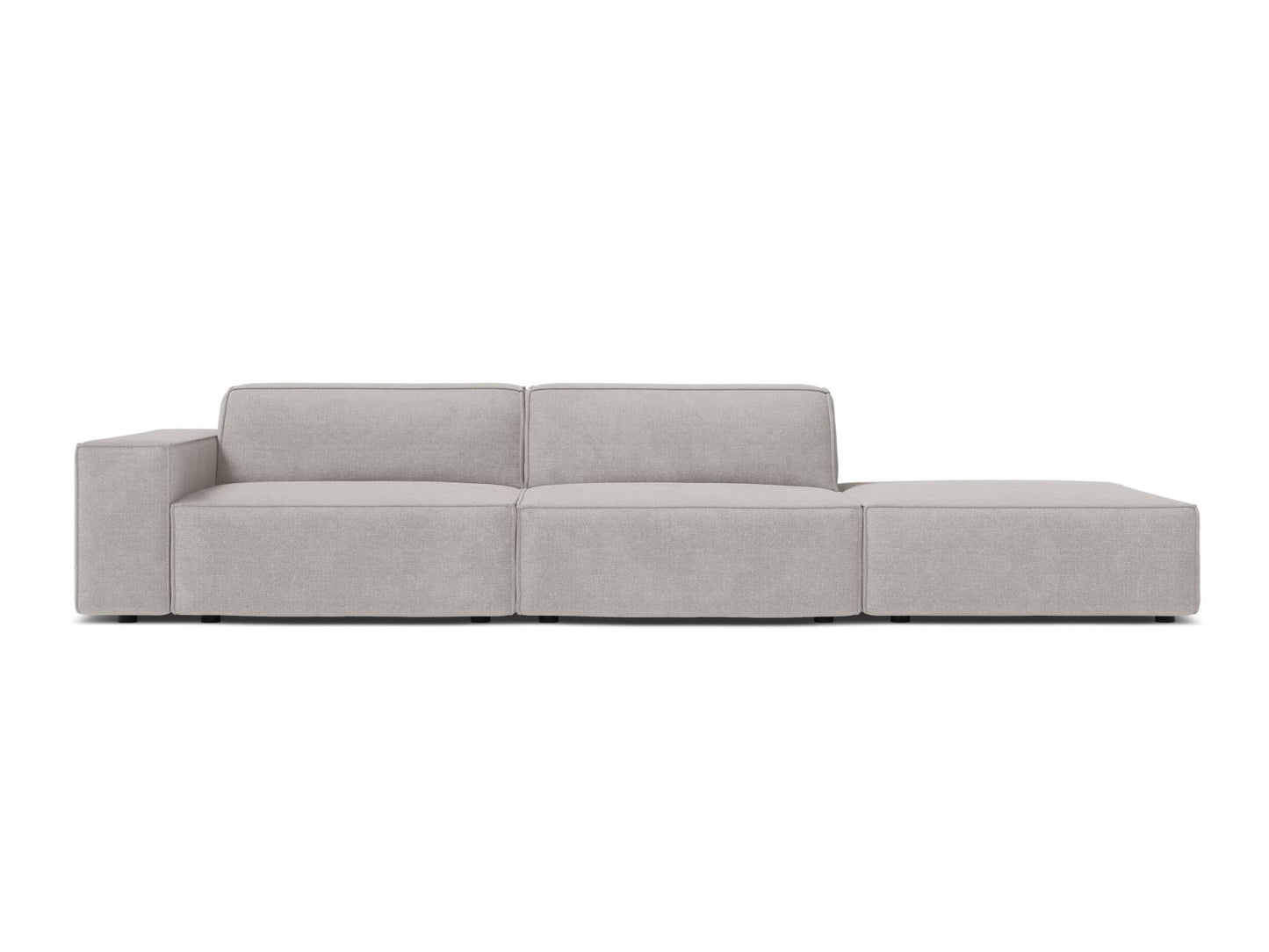 Jodie Modular Sofa, 3 Seats, 262x99 cm — Light Grey / Right