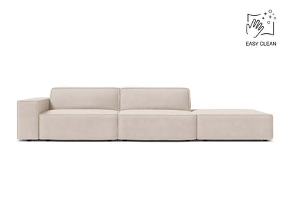 Jodie Modular Sofa, 3 Seats, 262x99 cm — Light Beige / Right