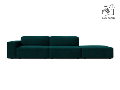 Jodie Modular Sofa, 3 Seats, 262x99 cm — Deep Petrol / Right