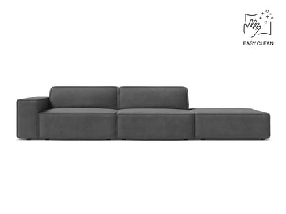 Jodie Modular Sofa, 3 Seats, 262x99 cm — Grey / Right