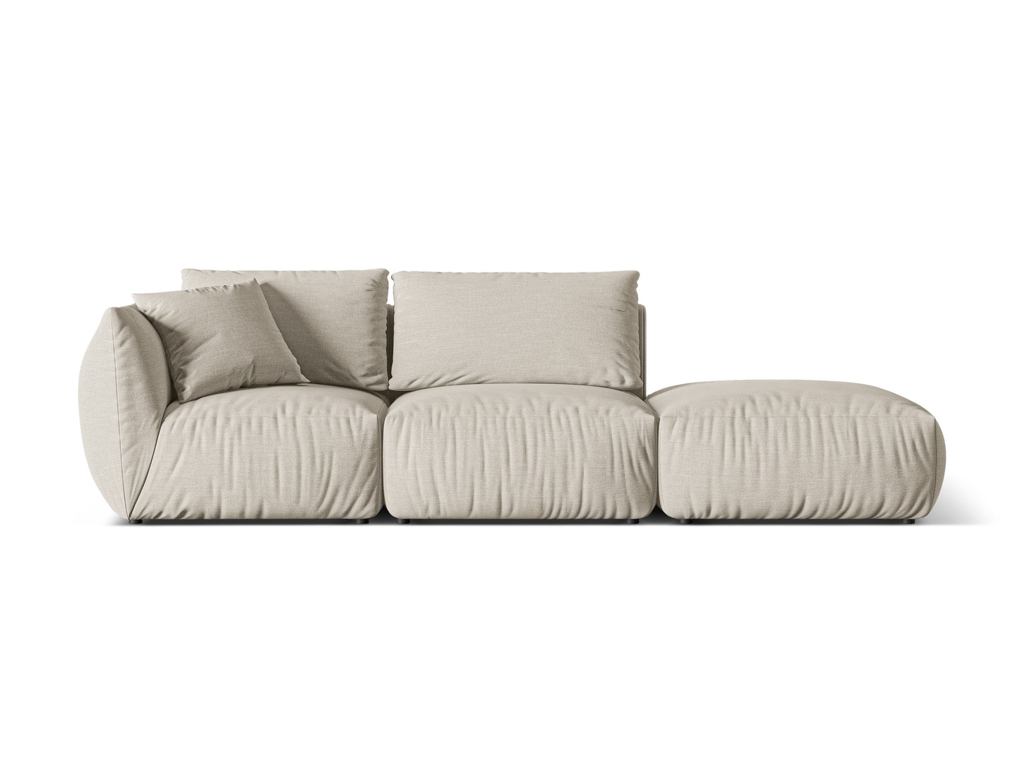 Chris Modular Sofa, 3 Seats, 315x100 cm — Natural / Right