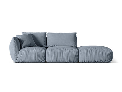 Chris Modular Sofa, 3 Seats, 315x100 cm — Muted Blue / Right