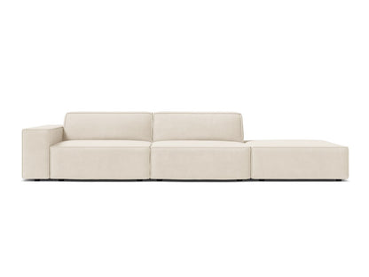 Jodie Modular Sofa, 3 Seats, 262x99 cm — Light Beige / Right