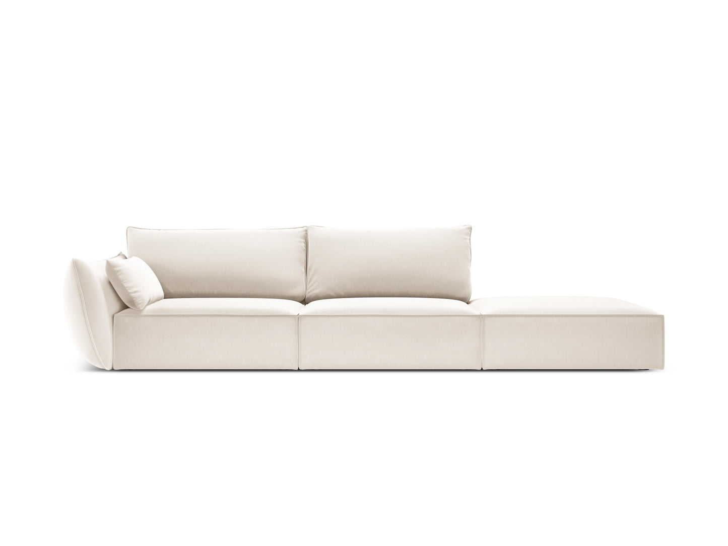 Kaelle Sofa, 4 Seats, 264x110 cm — Light Beige / Right