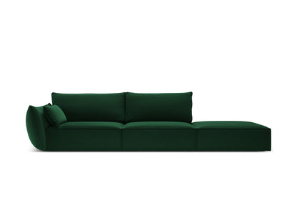 Kaelle Sofa, 4 Seats, 264x110 cm — Bottle Green / Right