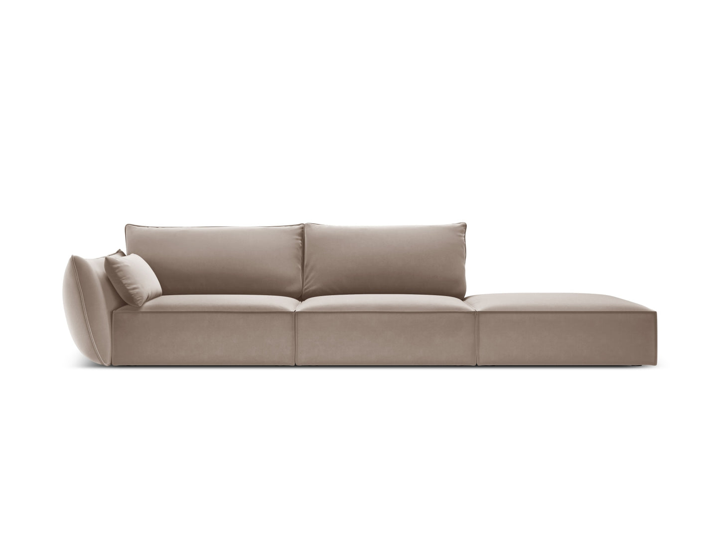 Kaelle Sofa, 4 Seats, 264x110 cm — Cappuccino / Right