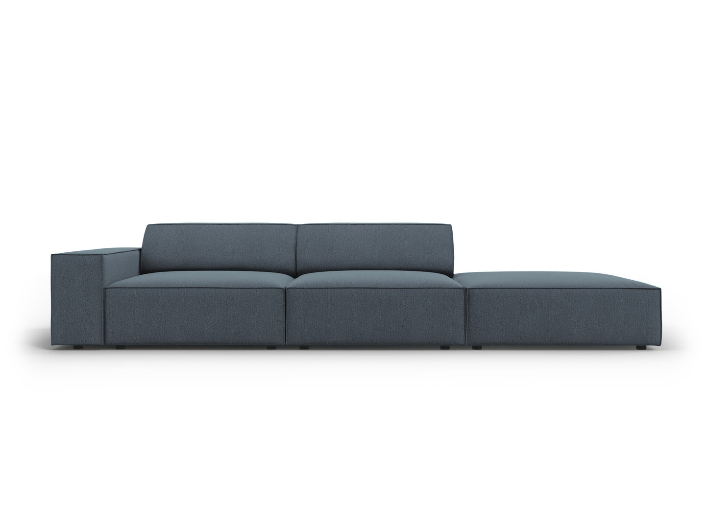 Jodie Modular Open Sofa, 3 Seats, 262x99 cm — Blue / Right