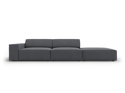 Jodie Modular Open Sofa, 3 Seats, 262x99 cm — Dark Grey / Right