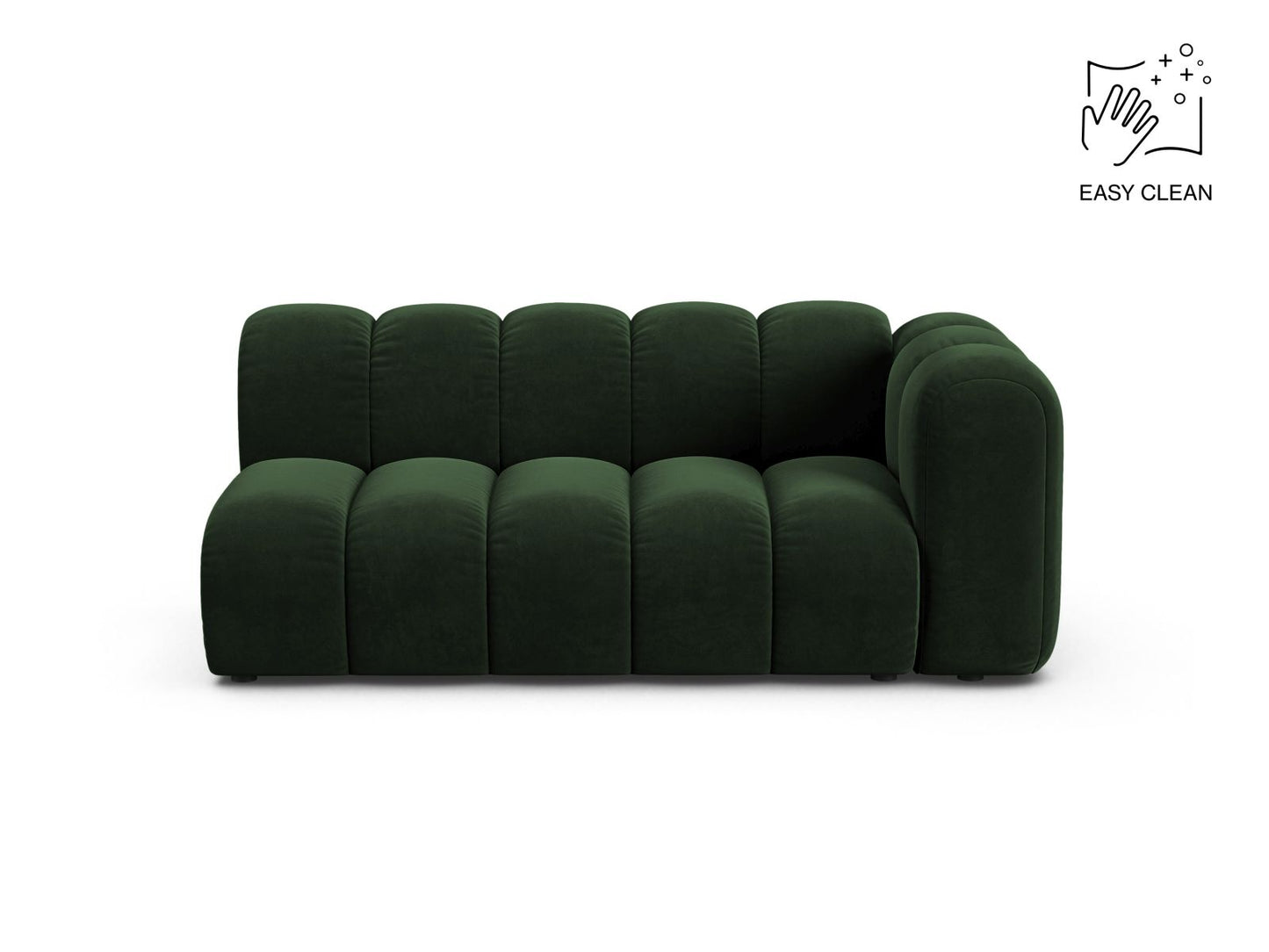 Lupine Modular Sofa, 3 Seats, 175x95 cm — Bottle Green / Right