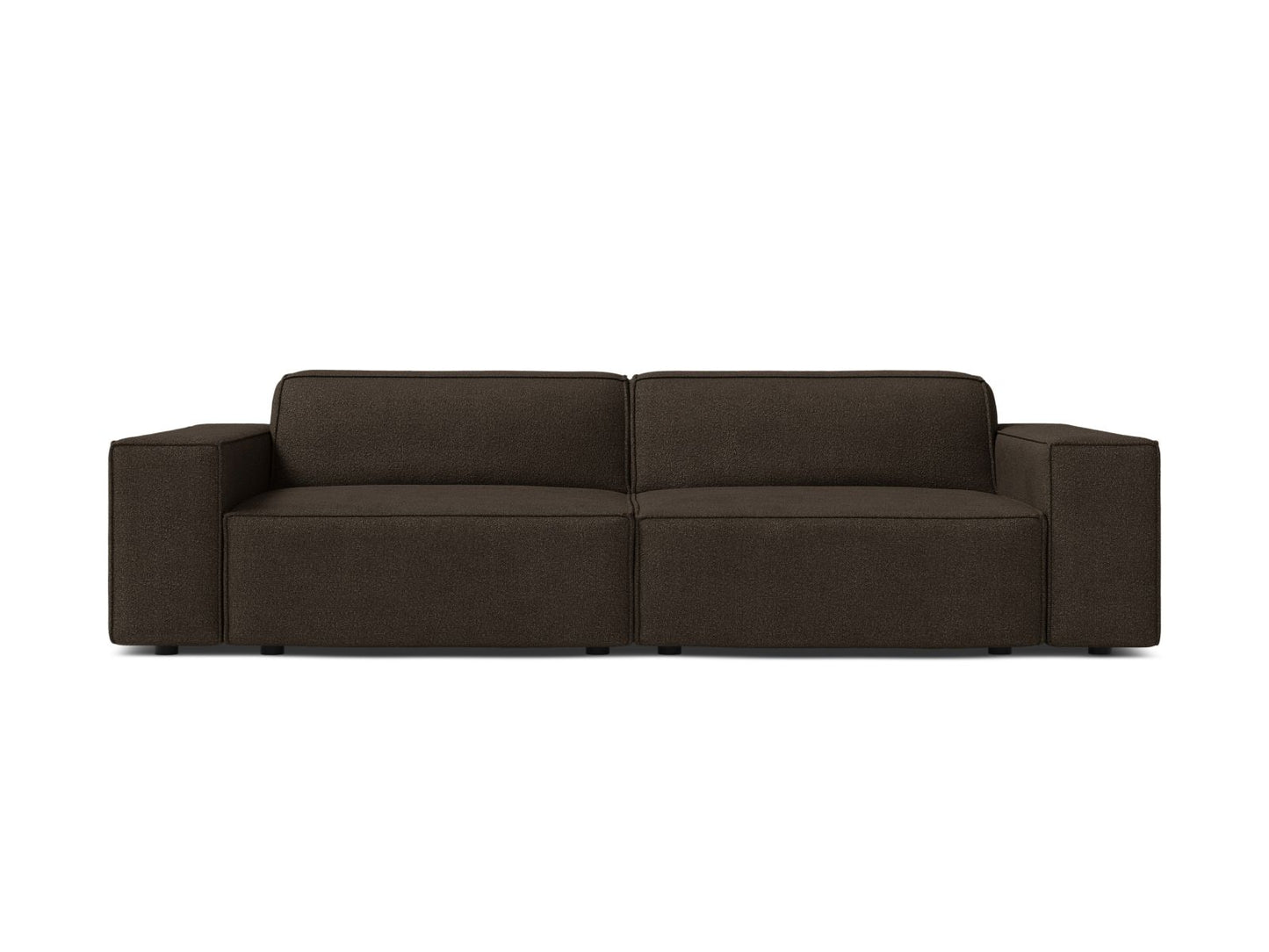 Sofa Bouclé Beige Jodie — Brown