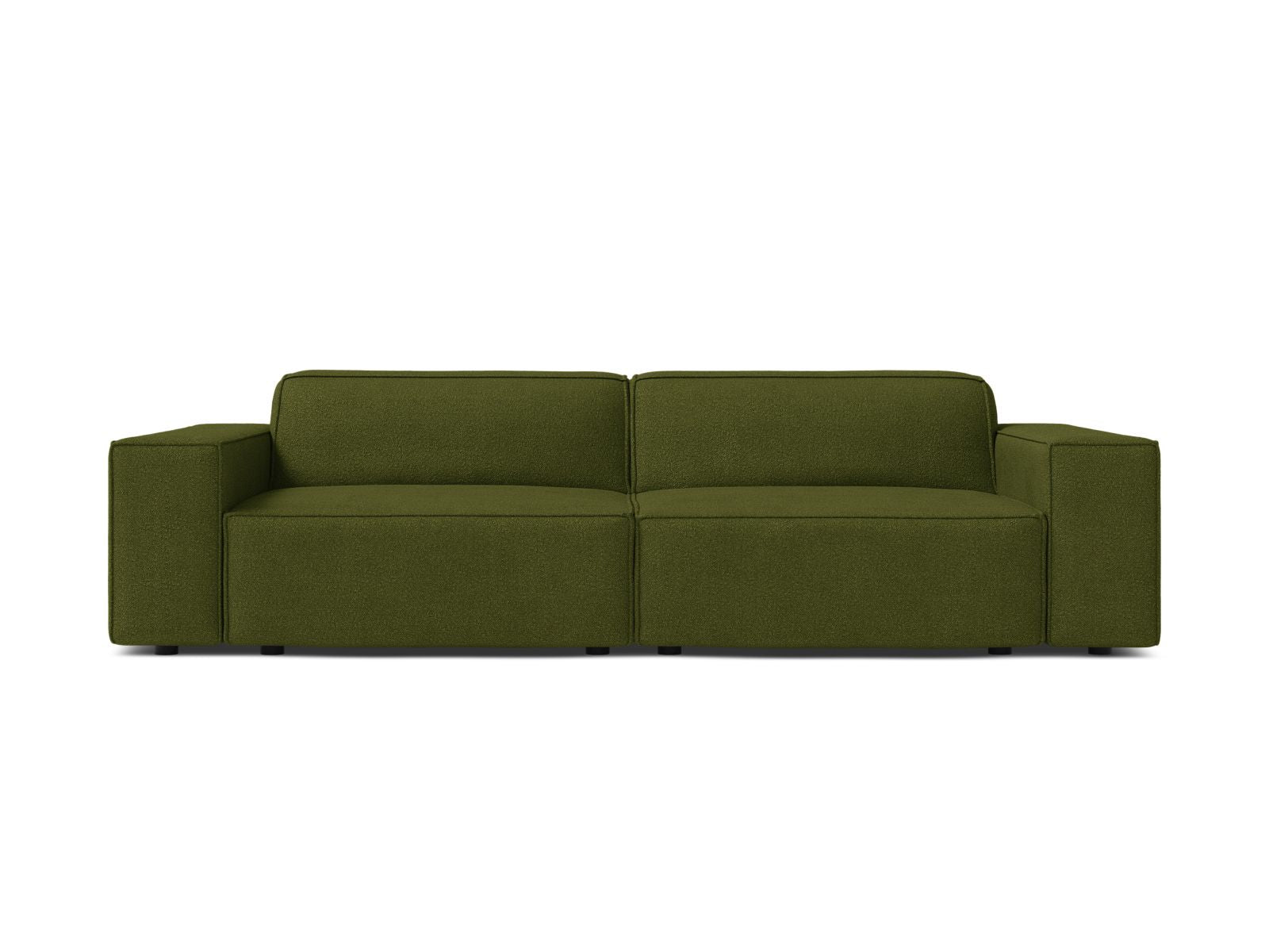 Jodie Modular Sofa, 3 Seats, 204x99 cm — Dark Olive Green