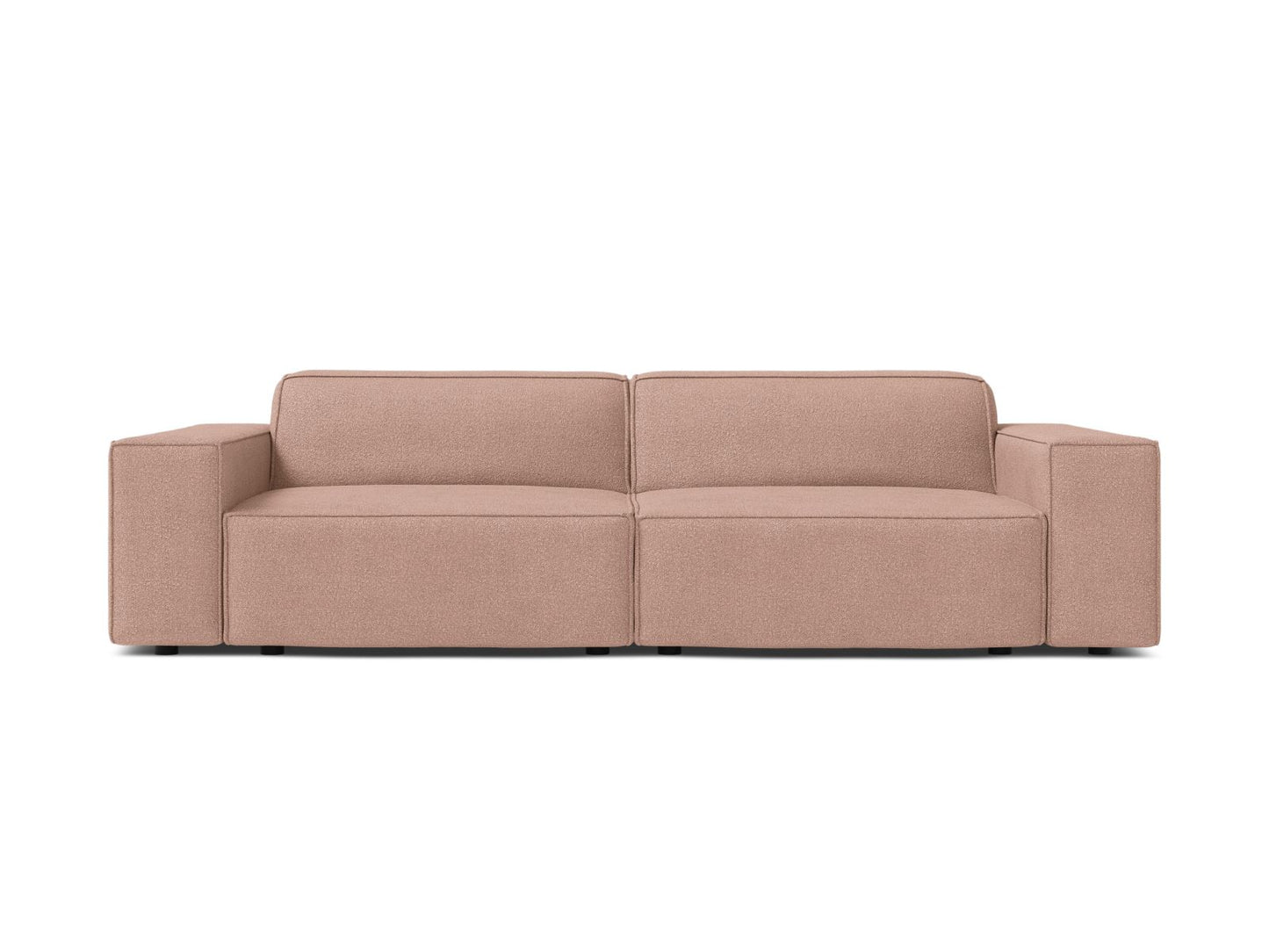 Sofa Bouclé Beige Jodie — Powder Pink